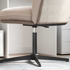Vidaxl Plinski valj pisarniškega stola Črna 355-540 mm elezo