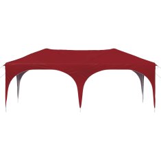 Vidaxl Zložljivi šotor za zabave 574 x 289 x 245 cm Burgundija