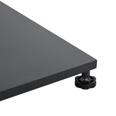 Vidaxl Podstavek za senčnik 25.95 kg Temno siva Kvadrat
