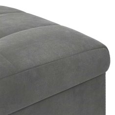 Vidaxl Ottoman s shranjevanjem Temno siva 40 x 40 x 45 cm Žamet