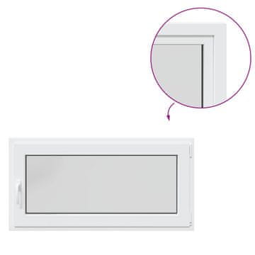 Vidaxl Notranja barva okna za klet bela RISOR 120 x 55 cm
