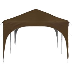 Vidaxl Zložljivi šotor za zabave 574 x 289 x 245 cm Taupe