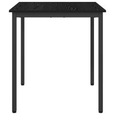 Vidaxl Jedilne mize 70 x 70 x 75 cm Inženirski les Črni hrast Kvadrat