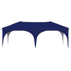 Vidaxl Zložljivi šotor za zabave 574 x 289 x 245 cm Modra