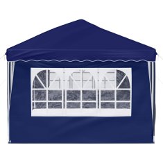 Vidaxl Zložljivi šotor za zabave 575 x 288 x 245 cm Modra