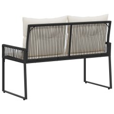 Vidaxl Zunanja klop 2 -Seater 4 kos 110 x 59 x 82 cm poli ratan