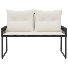 Vidaxl Zunanja klop 2 -Seater 4 kos 110 x 59 x 82 cm poli ratan