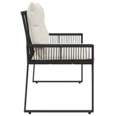 Vidaxl Zunanja klop 2 -Seater 4 kos 110 x 59 x 82 cm poli ratan