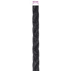 Vidaxl Vrv iz jute 10 kos 2 mm Črna 100% Tossa jute