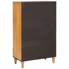 Vidaxl Visok predalnik 60 x 33 x 100 cm Masiven les manga