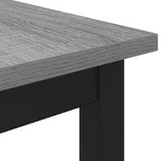 Vidaxl Jedilne mize 60 x 60 x 75 cm Inženirski les Siva Sonoma Kvadrat