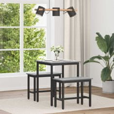 Vidaxl Jedilne mize 60 x 60 x 75 cm Inženirski les Siva Sonoma Kvadrat