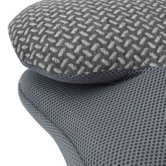 Vidaxl Vzglavnik za vrat Siva Spominska pena 58 x 36 x 13 cm