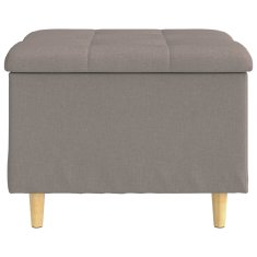 Vidaxl Ottoman s shranjevanjem Taupe 60 x 60 x 45 cm blago