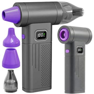 Verkgroup 2v1 aku. 6000mAh večnamenski puhalnik in sesalnik USB LCD