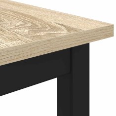 Vidaxl Jedilne mize 80 x 80 x 75 cm Inženirski les Sonoma hrast