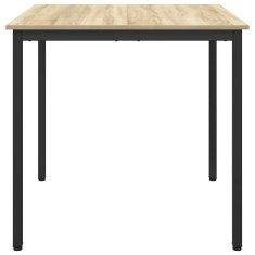 Vidaxl Jedilne mize 80 x 80 x 75 cm Inženirski les Sonoma hrast