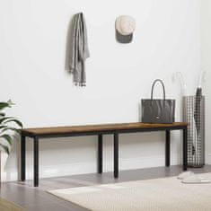 Vidaxl klop Dimni hrast 160 x 35 x 45 cm Konstruiran les