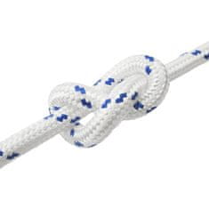 Vidaxl Večnamenska uporabna vrv 50 mm 10 m Bela in modra PP
