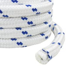 Vidaxl Večnamenska uporabna vrv 50 mm 10 m Bela in modra PP