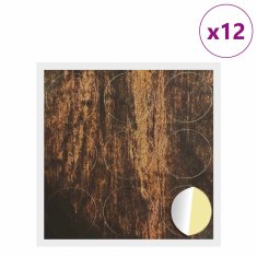 Vidaxl Lepljiva zaščita vijakov 12 szt. Star les Ø 20 x 0,5 mm