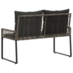 Vidaxl Zunanja klop 2 -Seater 4 kos 110 x 59 x 82 cm poli ratan