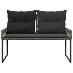 Vidaxl Zunanja klop 2 -Seater 4 kos 110 x 59 x 82 cm poli ratan