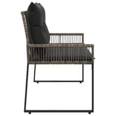 Vidaxl Zunanja klop 2 -Seater 4 kos 110 x 59 x 82 cm poli ratan