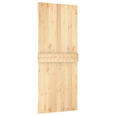 Vidaxl Vrata NARVIK 85 x 210 cm Masiven borov les (neobdelan) Naravna