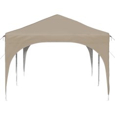 Vidaxl Zložljivi šotor za zabave 574 x 289 x 245 cm Krem