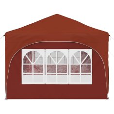 Vidaxl Zložljivi šotor za zabave 574 x 289 x 245 cm Terakota