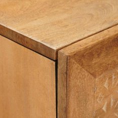 Vidaxl Visok predalnik 40 x 33 x 110 cm Masiven les manga Light brown