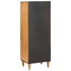 Vidaxl Visok predalnik 40 x 33 x 110 cm Masiven les manga Light brown