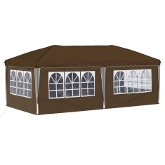 Vidaxl Zložljivi šotor za zabave 575 x 288 x 245 cm Taupe