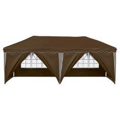 Vidaxl Zložljivi šotor za zabave 575 x 288 x 245 cm Taupe