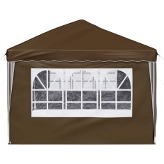Vidaxl Zložljivi šotor za zabave 575 x 288 x 245 cm Taupe