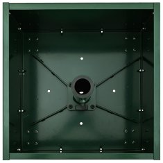 Vidaxl Podstavek za senčnik 11.75 kg Zelena Jeklo Kvadrat