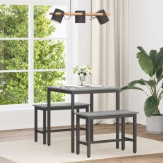 Vidaxl Jedilne mize 70 x 70 x 75 cm Inženirski les Siva Sonoma Kvadrat