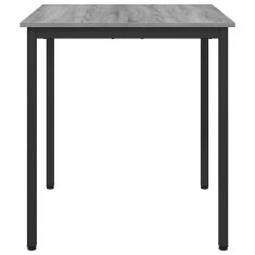Vidaxl Jedilne mize 70 x 70 x 75 cm Inženirski les Siva Sonoma Kvadrat