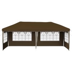 Vidaxl Zložljivi šotor za zabave 574 x 289 x 245 cm Taupe