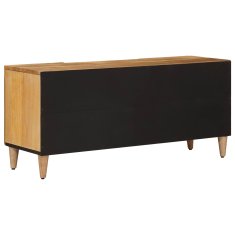 Vidaxl TV omarica z vrati Naravna 105 x 33,5 x 46 cm Masiven les manga