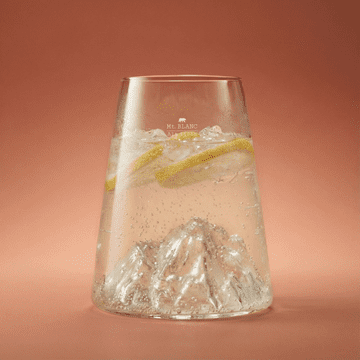 Alaskan Maker KOZAREC za pijačo s topografijo Mont Blanc AMTOPO-VD-B