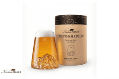 Alaskan Maker KOZAREC za pijačo s topografijo Mont Blanc AMTOPO-VD-B