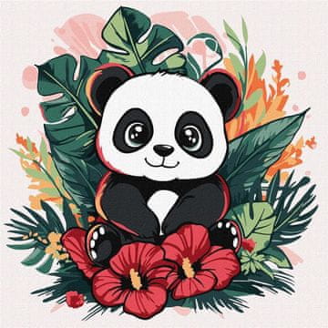 Rayher.	 Slikanje po številkah Kids, Panda in the tropics, 30x30cm