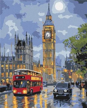 Rayher.	 Slikanje po številkah, London at night, 40x50 cm