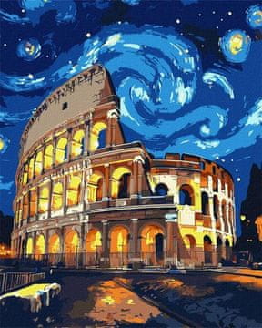 Rayher.	 Slikanje po številkah, A night in Rome, 40x50 cm