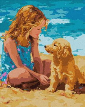 Rayher.	 Slikanje po številkah, A childhood friend, 40x50 cm