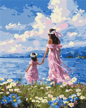 Rayher.	 Slikanje po številkah, Mother and daughter, 40x50 cm