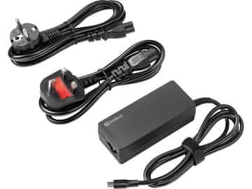 Sandberg USB-C AC napajalnik PD65W EU+UK