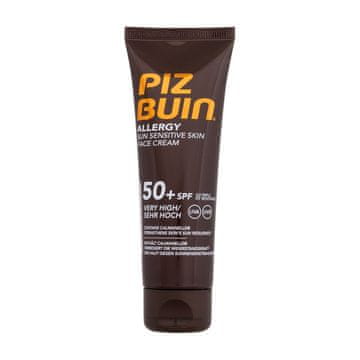 Piz Buin Allergy Sun Sensitive Skin Face Cream SPF50+ vodoodporna krema za zaščito obraza pred soncem proti alergiji na sonce 50 ml unisex